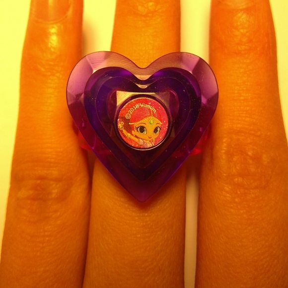 Children's Pink & Purple Heart Ring - Picture 7 of 7